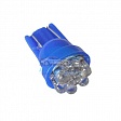 Светодиоды GL T10 б/ц, 7 диодов, синие (габариты, панель приборов)