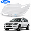 Стекло фары для Volkswagen Touareg 1 рестайлинг 2007-2010 левое