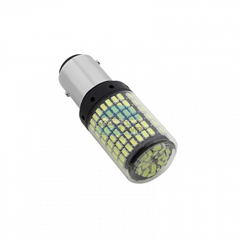 Светодиоды GL T25 BAY15D двухконтактные, 144 диода SMD3014, белые (стоп-сигнал, задний ход) Светодиоды GL T25 BAY15D двухконтактные, 144 диода SMD3014, белые (стоп-сигнал, задний ход)