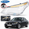 Стекло фары для BMW 5 (E60/E61) Рестайлинг 2007-2010 левое