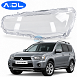 Стекло фары для Mitsubishi Outlander 2 XL 2009-2013 левое