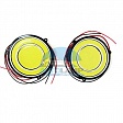 Дневные ходовые огни 12v COB №8 круглые бело-белые (d88mm) Дневные ходовые огни 12v COB №8 круглые бело-белые (d88mm)