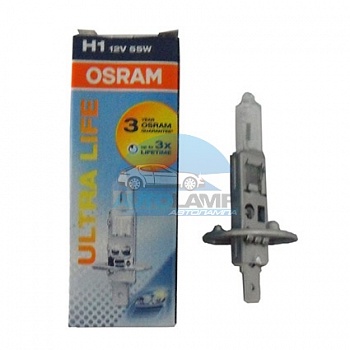 Автолампа OSRAM H1 12V 55W P14,5s Ultra Life Time(64150ULT) Автолампа OSRAM H1 12V 55W P14,5s Ultra Life Time(64150ULT)