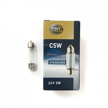 Автолампа HELLA C5W 24V 5W SV8,5-8 Автолампа HELLA C5W 24V 5W SV8,5-8