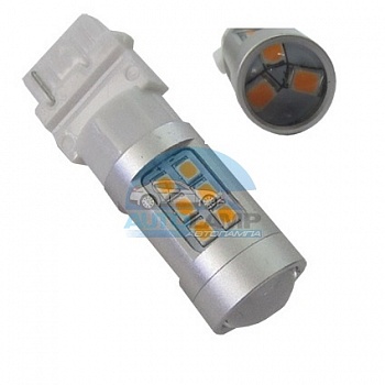 Светодиоды GL T20 3156 б/ц одноконтактные, 21 SMD2835, желтые (стоп-сигнал, задний ход) Светодиоды GL T20 3156 б/ц одноконтактные, 21 SMD2835, желтые (стоп-сигнал, задний ход)