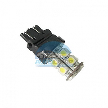 Светодиоды GL T20 3157 б/ц двухконтактные, 13 диодов SMD5050, белые (стоп-сигнал, задний ход) Светодиоды GL T20 3157 б/ц двухконтактные, 13 диодов SMD5050, белые (стоп-сигнал, задний ход)