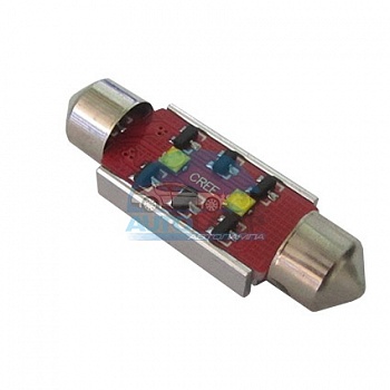 Светодиоды GL T10*39mm 2 диода CREE Canbus