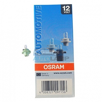 Автолампа OSRAM 12V 1,1W с патроном BX8.4d (2473MFX6)