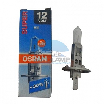 Автолампа OSRAM H1 12V 55W P14,5s +30% Super (64150Sup)