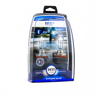 Автолампа MTF H11 12V 55w DYNAMIC BLUE Автолампа MTF H11 12V 55w DYNAMIC BLUE