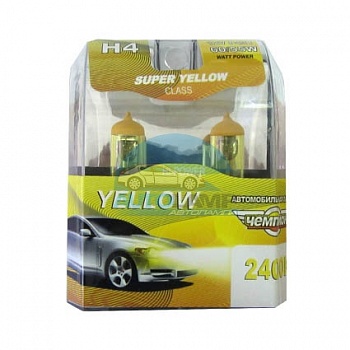 Автолампа ЧЕМПИОН H4 12V 60/55W SUPER YELLOW 2400K (2шт) Автолампа ЧЕМПИОН H4 12V 60/55W SUPER YELLOW 2400K (2шт)
