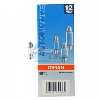 Автолампа OSRAM C10W 12V 10W SV8,5/8 короткая 31mm (6438) Автолампа OSRAM C10W 12V 10W SV8,5/8 короткая 31mm (6438)