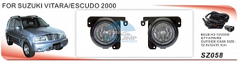 Противотуманные фары ADL/DLAA SZ058 для SUZUKI VITARA (2000г), провода, кнопка Противотуманные фары ADL/DLAA SZ058 для SUZUKI VITARA (2000г), провода, кнопка