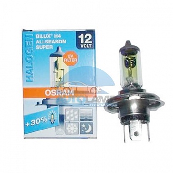 Автолампа OSRAM H4 12V 60/55W P43t +30% Allseason (64193Als)