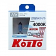 Автолампа KOITO H8 12V 35W (70W) Whitebeam III 4000K - 2шт (P0758W)