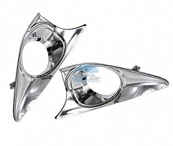 Рамки ПТФ для Toyota Camry V50 2011-2014 хром, комплект 2 шт. Рамки ПТФ для Toyota Camry V50 2011-2014 хром, комплект 2 шт.