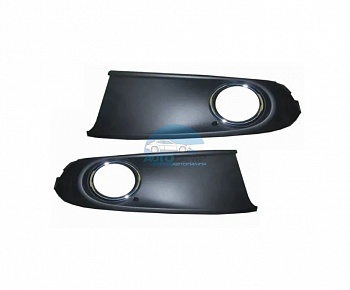 Рамки ПТФ для Volkswagen Polo седан 2010-2015, комплект 2 шт.