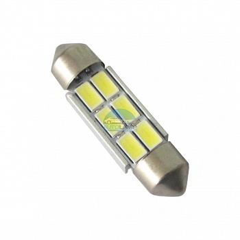 Светодиоды GL T10*36mm Canbus 6 диодов SMD5630