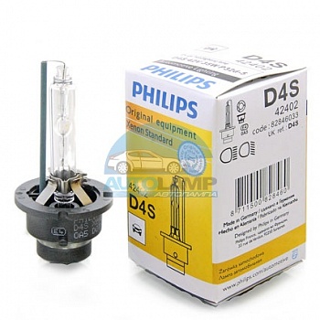 Ксеноновая лампа PHILIPS D4S 4300k (42402) (пром. упаковка)