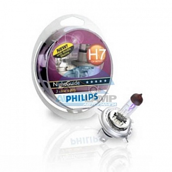 Автолампа PHILIPS H7 12V 55W PK22s Night Guide (12972NG), EUROBOX-2шт Автолампа PHILIPS H7 12V 55W PK22s Night Guide (12972NG), EUROBOX-2шт