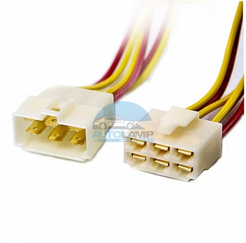 Разъем автомобильный 6.3 мм 6-контактный Разъем автомобильный 6.3 мм 6-контактный