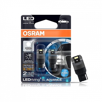 Светодиодная лампа LED OSRAM T20 W21W 6000K (9705CW-02B)