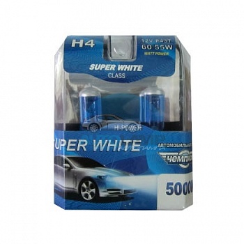 Автолампа ЧЕМПИОН H4 12V 60/55W 5000K (2шт) Автолампа ЧЕМПИОН H4 12V 60/55W 5000K (2шт)