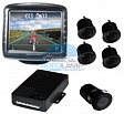 Парковочный радар, 4 белых датчика, монитор TFT006 Парковочный радар, 4 белых датчика, монитор TFT006