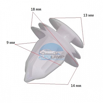 Клипса GM, Lexus, Mitsubishi, Toyota 94858299 Клипса GM, Lexus, Mitsubishi, Toyota 94858299