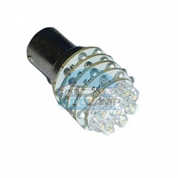 Светодиоды GL T25 BA15D двухконтактные, 45 диодов, белые (стоп-сигнал, задний ход) Светодиоды GL T25 BA15D двухконтактные, 45 диодов, белые (стоп-сигнал, задний ход)