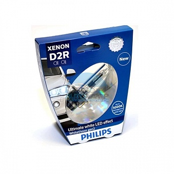 Ксеноновая лампа PHILIPS D2R XENON WHITE VISION gen2 +120% 5000K (85126WHV2S1) на блистере