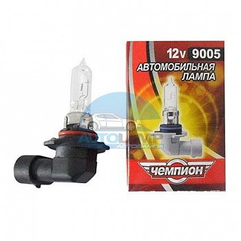 Автолампа ЧЕМПИОН HB3 12V 65W P20d Автолампа ЧЕМПИОН HB3 12V 65W P20d