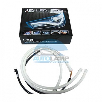 Гибкие дневные ходовые огни AES 12-24v 85 см желто-белые Гибкие дневные ходовые огни AES 12-24v 85 см желто-белые