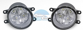 Противотуманные фары ADL/DLAA TY291-LED (Toyota PREVIA 2008г с супермощными диодами), провода, кноп.