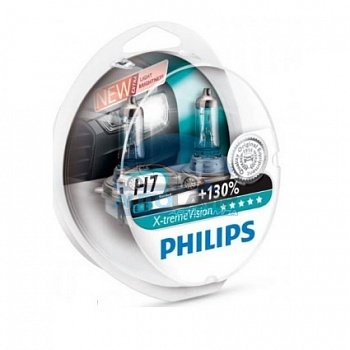 Автолампа PHILIPS H7 12V 55W +130% X-treme Vision Plus(12972XVP), EUROBOX-2шт