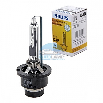 Ксеноновая лампа PHILIPS D4R 4300k (42406) (пром. упаковка) Ксеноновая лампа PHILIPS D4R 4300k (42406) (пром. упаковка)