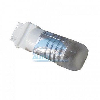 Светодиоды GL T20 3157 б/ц двухконтактные, 1 диод 3W(сверхяркие с линзой),белые (стоп-сигнал, задний Светодиоды GL T20 3157 б/ц двухконтактные, 1 диод 3W(сверхяркие с линзой),белые (стоп-сигнал, задний