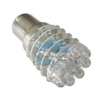 Светодиоды GL T25 BA15S одноконтактные, 45 диодов, белые (стоп-сигнал, задний ход) Светодиоды GL T25 BA15S одноконтактные, 45 диодов, белые (стоп-сигнал, задний ход)