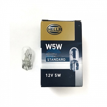 Автолампа HELLA W5W 12V 5W W2,1*9,5d Автолампа HELLA W5W 12V 5W W2,1*9,5d