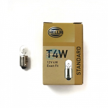 Автолампа HELLA T4W 12V 4W BA9s Автолампа HELLA T4W 12V 4W BA9s