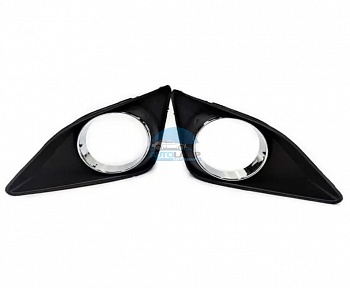 Рамки ПТФ для Toyota Corolla 150 2006-2010 Хром комплект 2 шт.