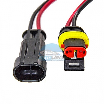 Герметичный разъем автомобильный 1.5 мм 2-контактный Герметичный разъем автомобильный 1.5 мм 2-контактный