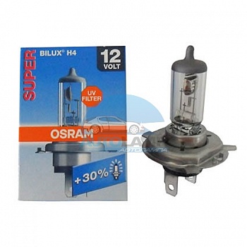 Автолампа OSRAM H4 12V 60/55W P43t +30% Super (64193Sup)