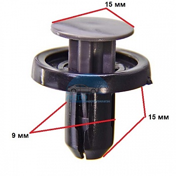 Клипса Lexus, Toyota 15x9x15 мм