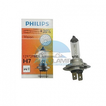 Автолампа PHILIPS H7 12V 55W +30% P26d (12972PC1) Автолампа PHILIPS H7 12V 55W +30% P26d (12972PC1)