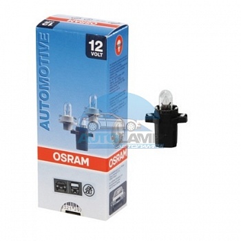 Автолампа OSRAM 12V 1,2W с патроном B8,3d (2721MF8)