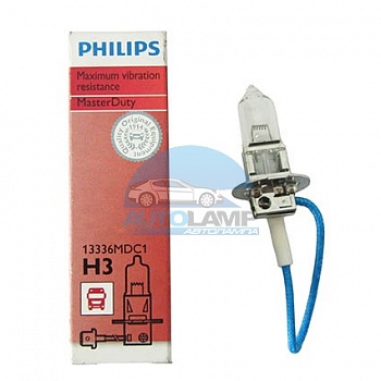 Автолампа PHILIPS H3 24V 70W Master Duty (13336MD) Автолампа PHILIPS H3 24V 70W Master Duty (13336MD)