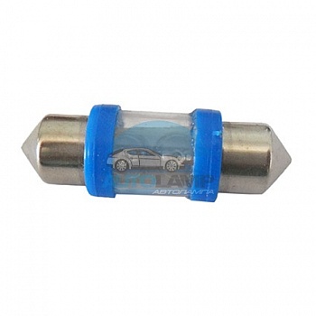 Светодиоды GL T10*31mm, 2 диода, синие (салонная)