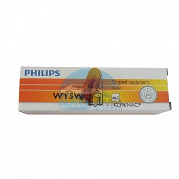 Автолампа PHILIPS WY5W 12V 5W б/ц (12396NACP) Автолампа PHILIPS WY5W 12V 5W б/ц (12396NACP)