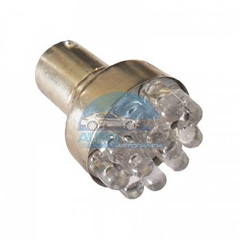 Светодиоды GL T25 BA15S, одноконтактные, 12 диодов, красные (стоп-сигнал, задний ход)